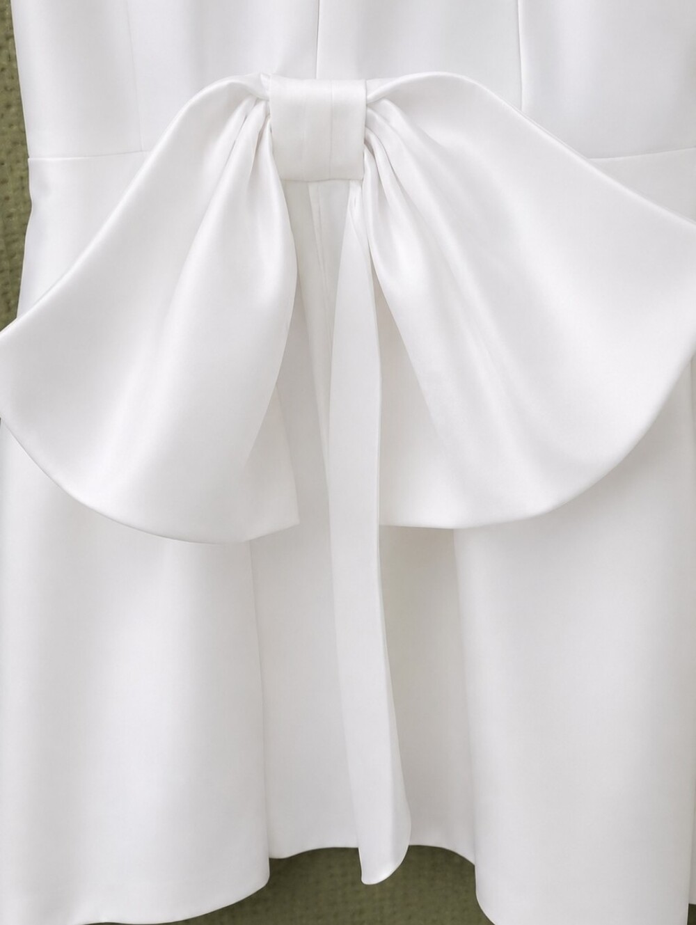 Lulus White Bow Mini Dress – Size XL - Picture 4 of 5